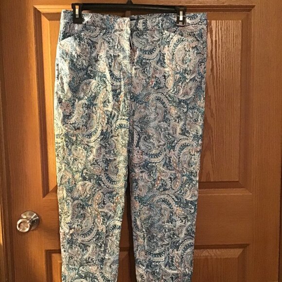 Zac & Rachel Pants - Zac & Rachel Paisley Printed Pants